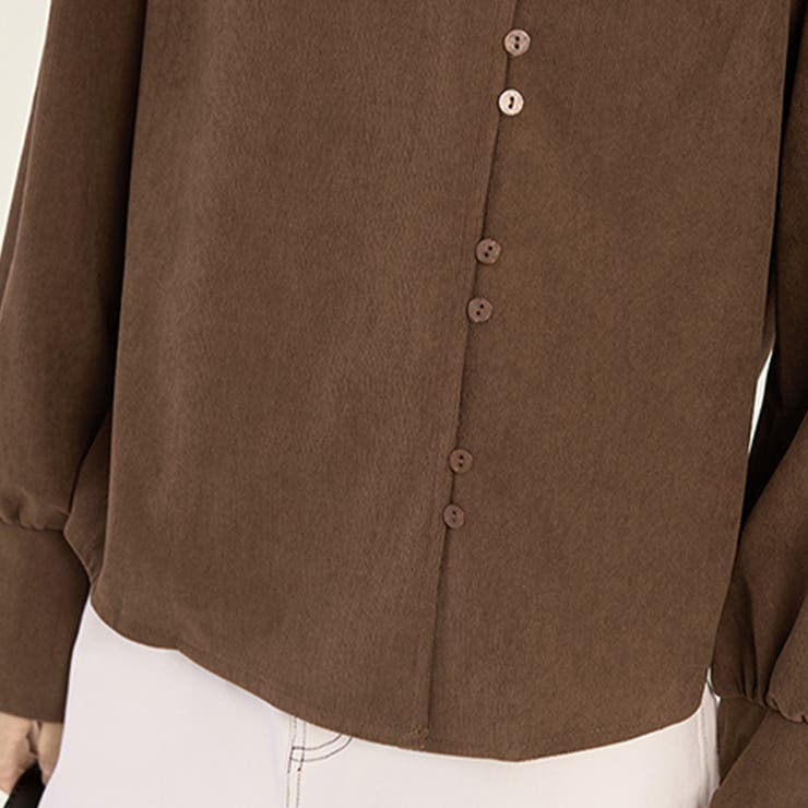 アシメボタン×バックタックブラウス | Doux Belle  | 詳細画像12 