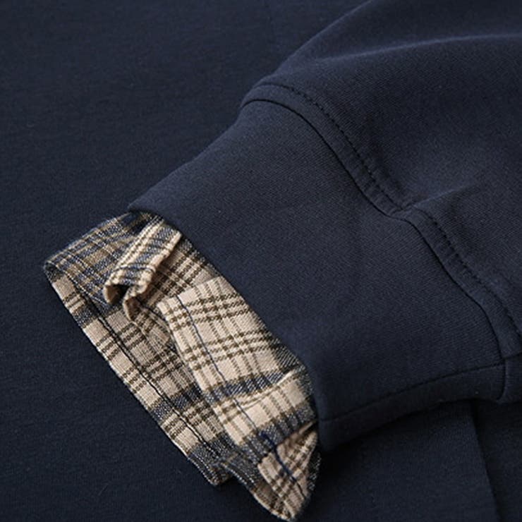 レイヤード風チェック柄トップス | Doux Belle  | 詳細画像8 