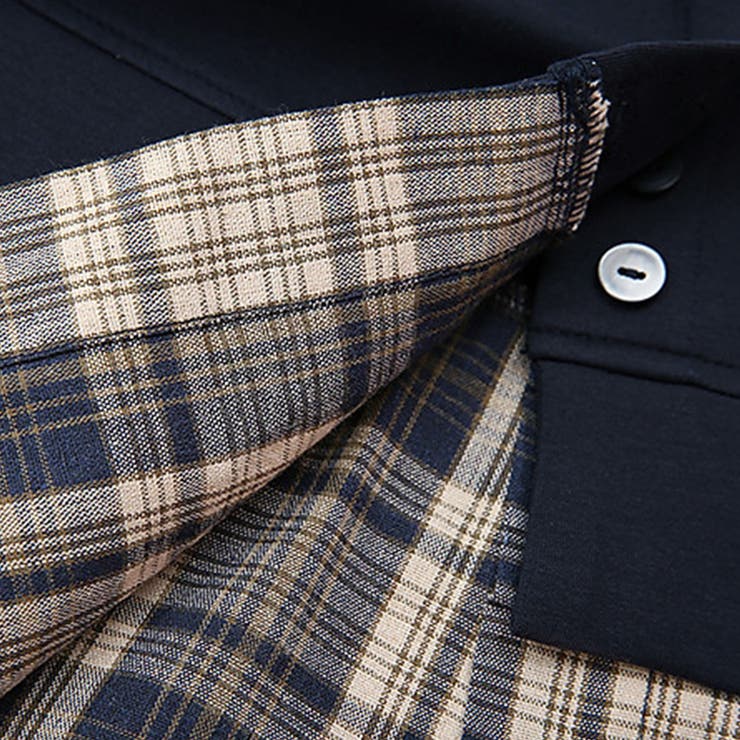 レイヤード風チェック柄トップス | Doux Belle  | 詳細画像9 