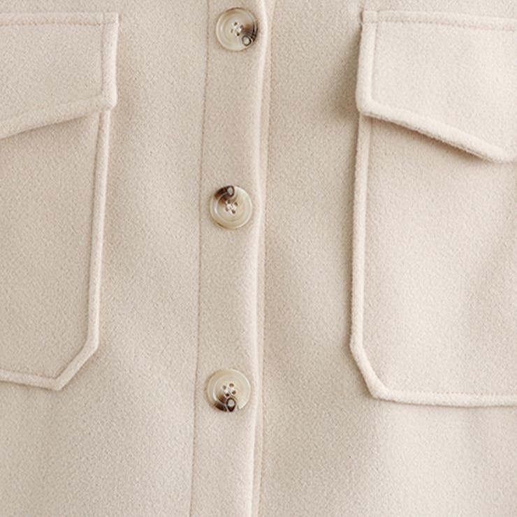 ウール調シャツジャケット | Doux Belle  | 詳細画像12 