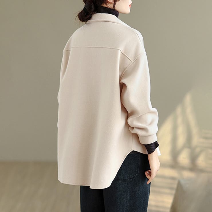 ウール調シャツジャケット | Doux Belle  | 詳細画像5 