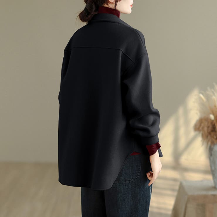 ウール調シャツジャケット | Doux Belle  | 詳細画像9 