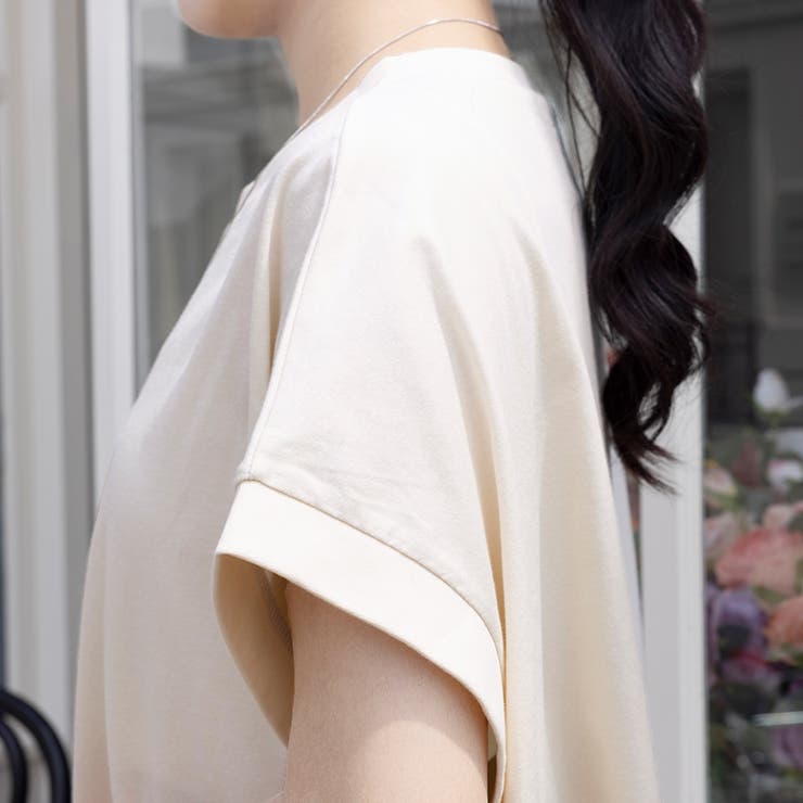 サイドスリットラウンドネックカットソー | Doux Belle  | 詳細画像23 