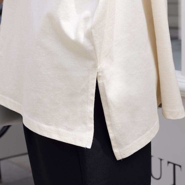 サイドスリットラウンドネックカットソー | Doux Belle  | 詳細画像24 