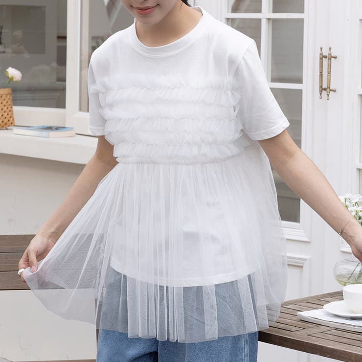 シアーチュールカットソー | Doux Belle  | 詳細画像1 