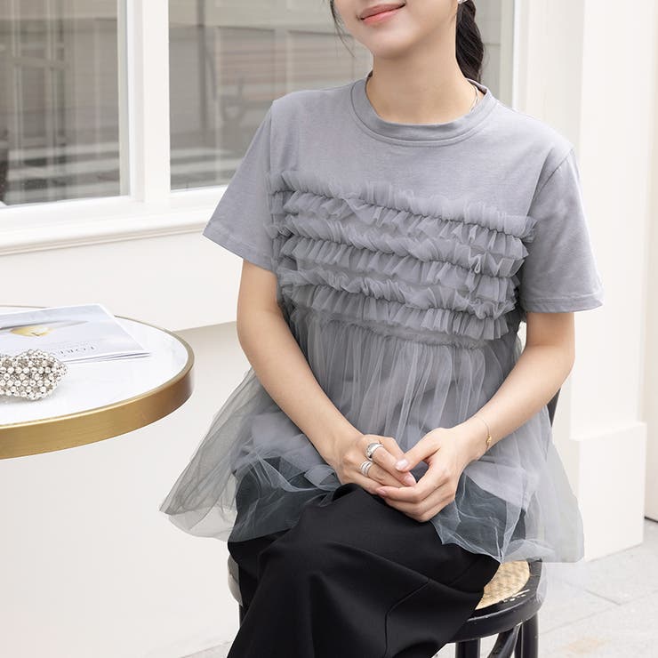 シアーチュールカットソー | Doux Belle  | 詳細画像8 