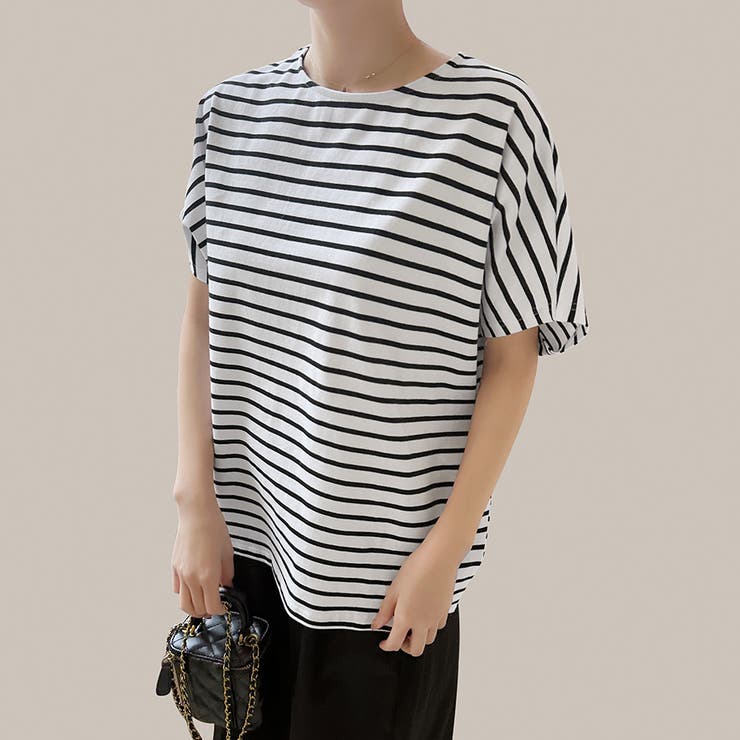 コットン素材シンプル半袖カットソー | Doux Belle  | 詳細画像10 