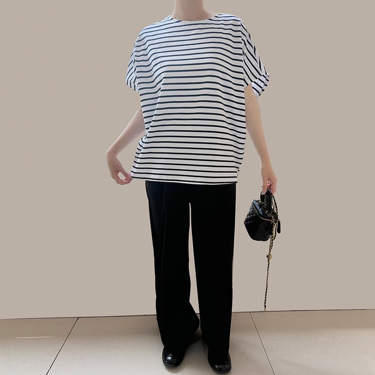 コットン素材シンプル半袖カットソー | Doux Belle  | 詳細画像12 