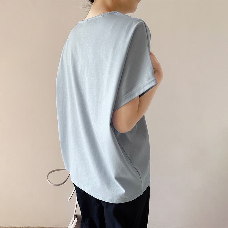 コットン素材シンプル半袖カットソー | Doux Belle  | 詳細画像17 