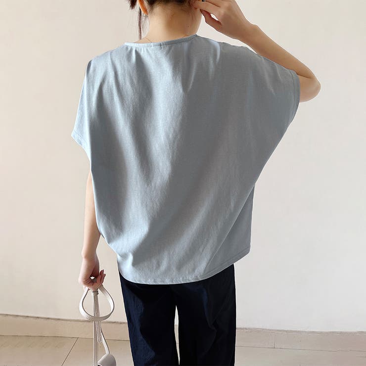 コットン素材シンプル半袖カットソー | Doux Belle  | 詳細画像18 