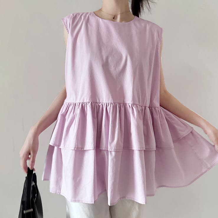 ペプラム風ギンガムチェックトップス | Doux Belle  | 詳細画像17 