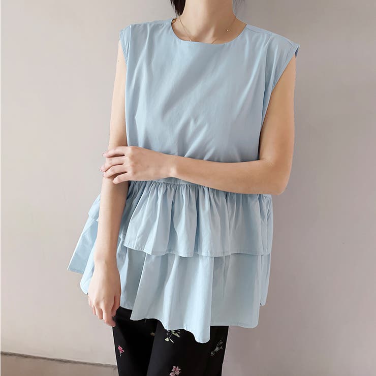 ペプラム風ギンガムチェックトップス | Doux Belle  | 詳細画像19 