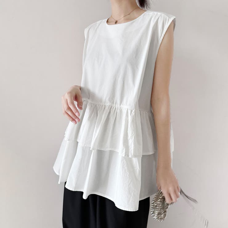 ペプラム風ギンガムチェックトップス | Doux Belle  | 詳細画像23 