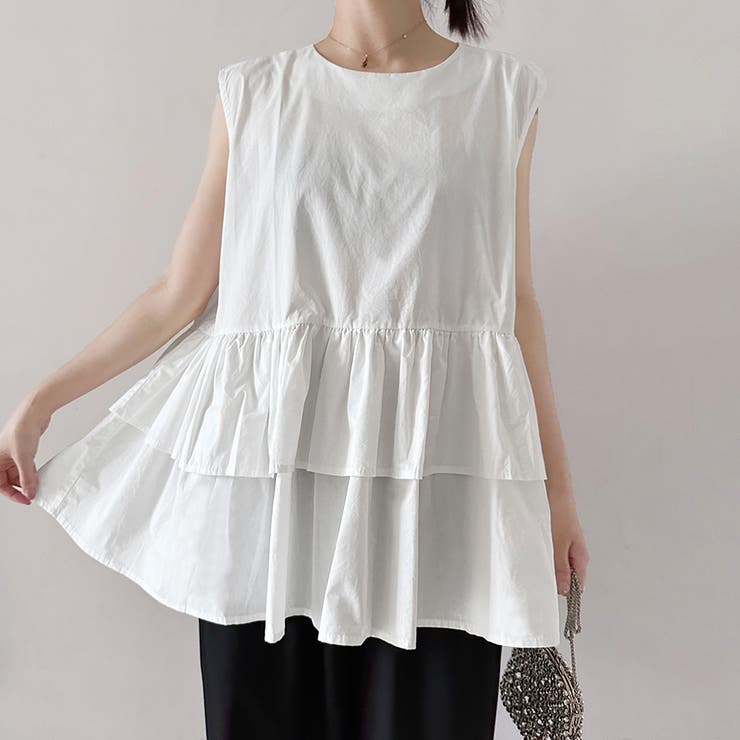 ペプラム風ギンガムチェックトップス | Doux Belle  | 詳細画像24 