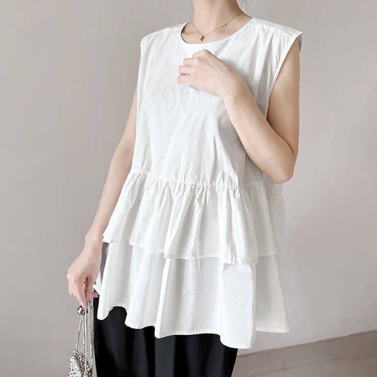 ペプラム風ギンガムチェックトップス | Doux Belle  | 詳細画像25 