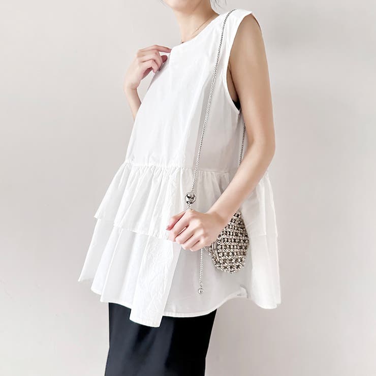 ペプラム風ギンガムチェックトップス | Doux Belle  | 詳細画像26 