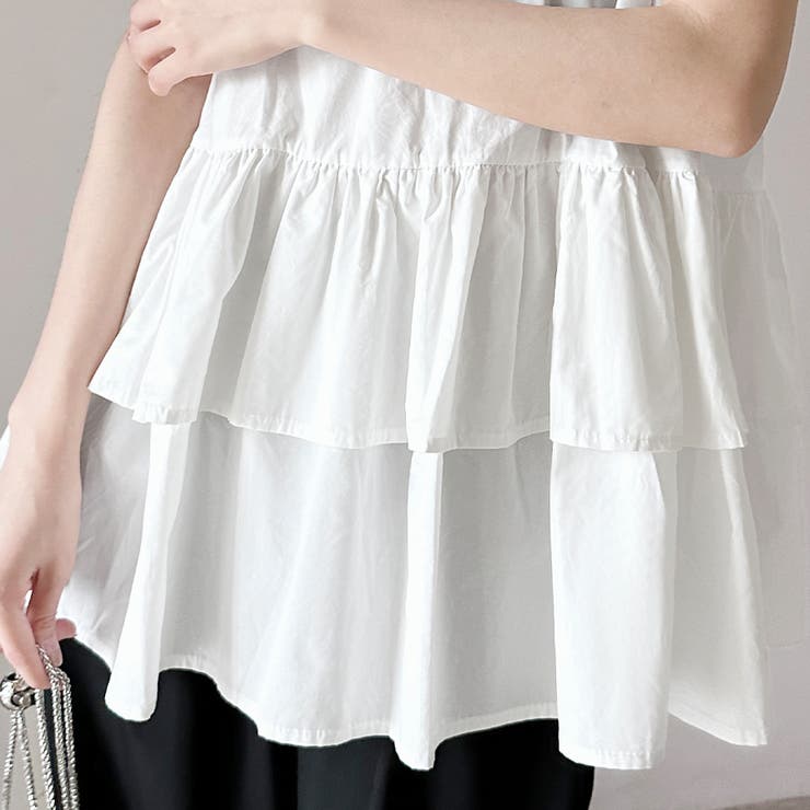 ペプラム風ギンガムチェックトップス | Doux Belle  | 詳細画像32 