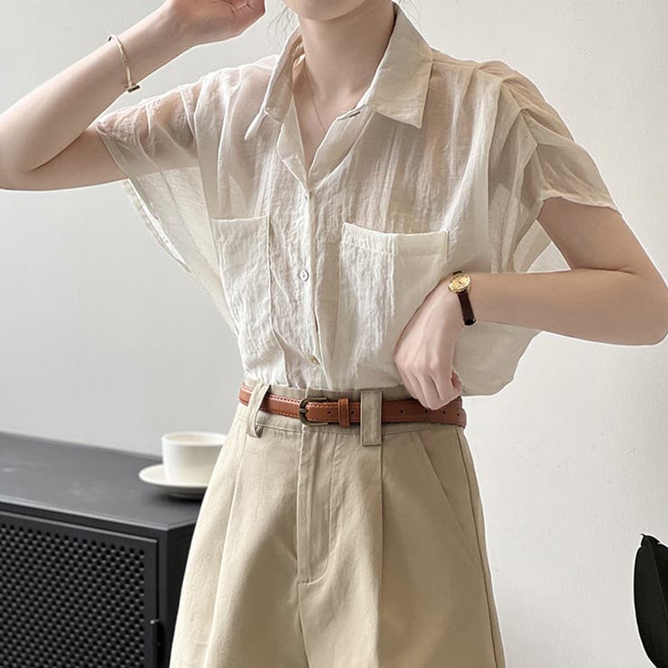 シンプルシアーシャツ | Doux Belle  | 詳細画像2 