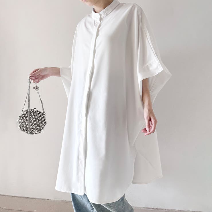 シンプルシアーロングシャツ | Doux Belle  | 詳細画像2 