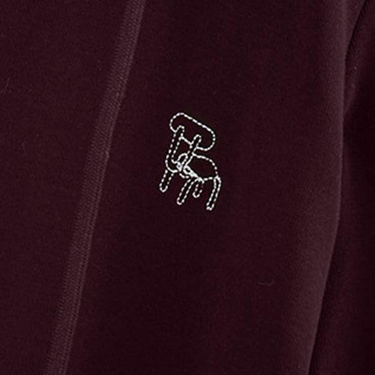 ハーフジップフード付き刺繍長袖パーカー レディース トップス | Doux Belle  | 詳細画像14 