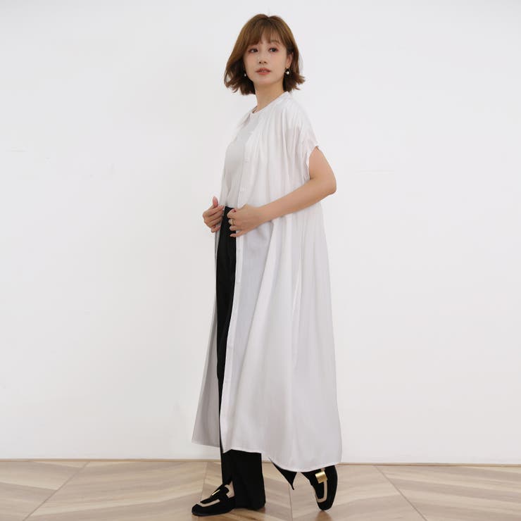 新作 シャツワンピース ロングワンピース[品番：DBLW0000896