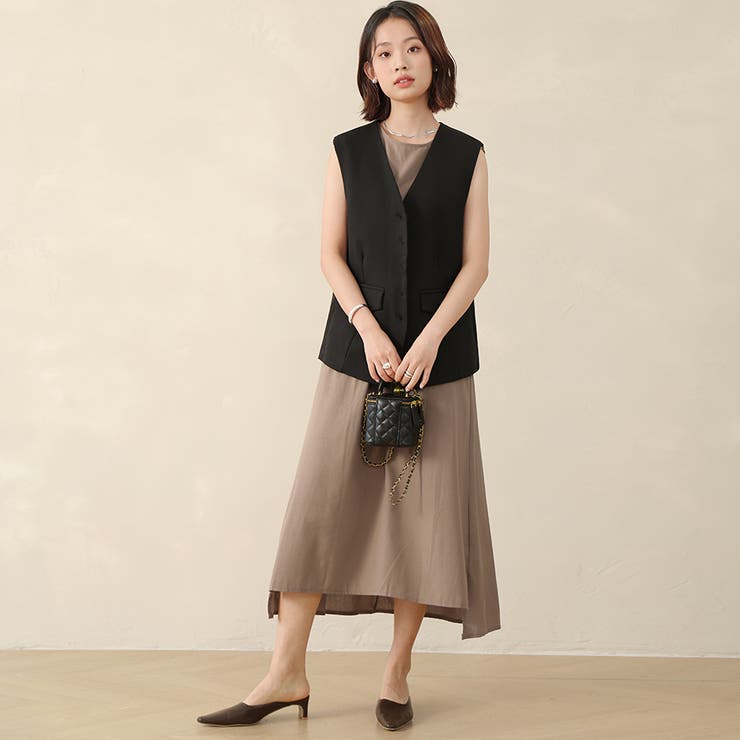 ブラウン | ワンピース レディース 春夏 | Doux Belle 