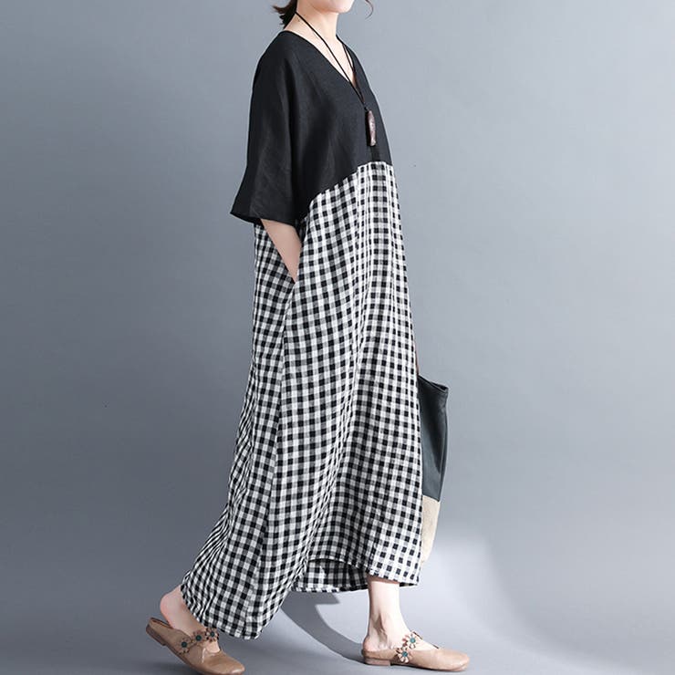 バイカラー ワンピース ロングワンピース 半袖 品番 Dblw Doux Belle ドゥーベル のレディースファッション通販 Shoplist ショップリスト