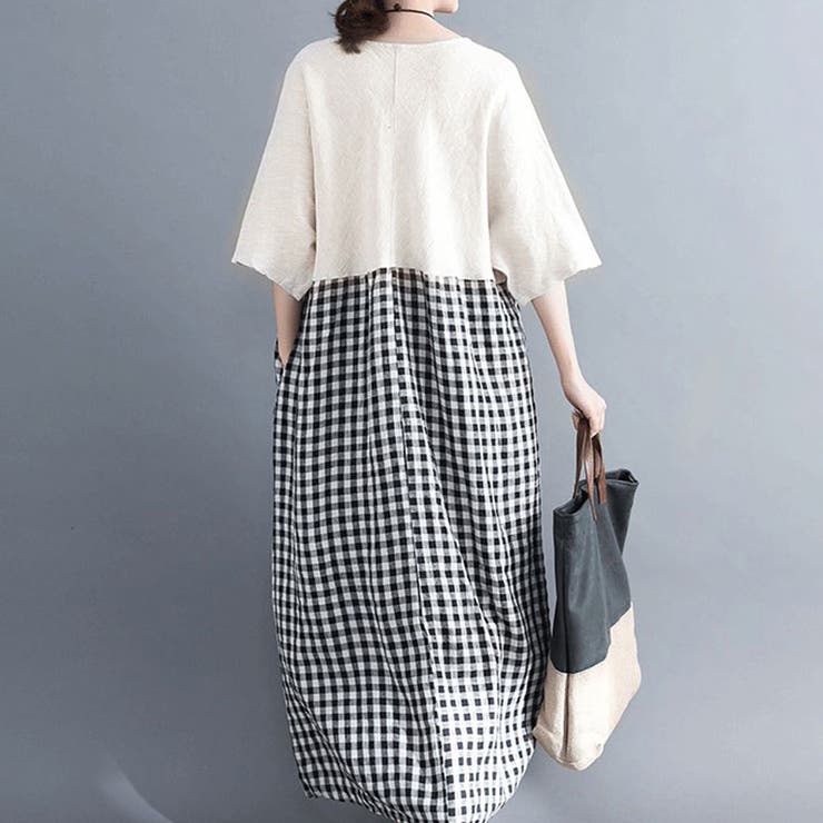 バイカラー ワンピース ロングワンピース 半袖 品番 Dblw Doux Belle ドゥーベル のレディースファッション通販 Shoplist ショップリスト