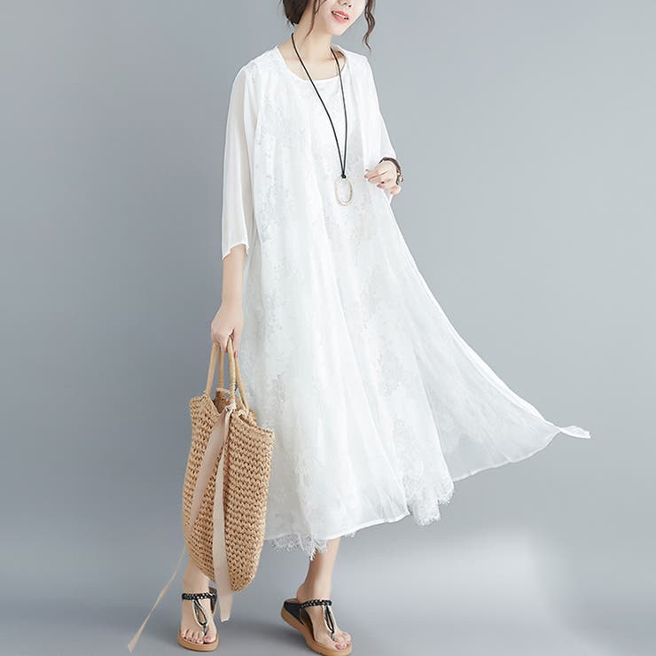 マキシワンピース レディース レース | Doux Belle  | 詳細画像9 