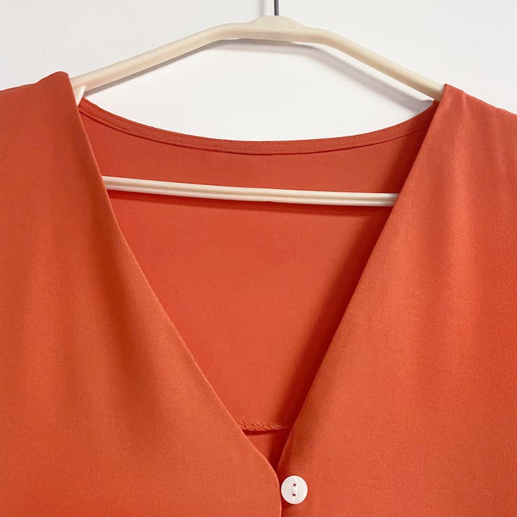 ワンピース ロング丈 半袖  vネック ボタン ゆったり | Doux Belle  | 詳細画像22 