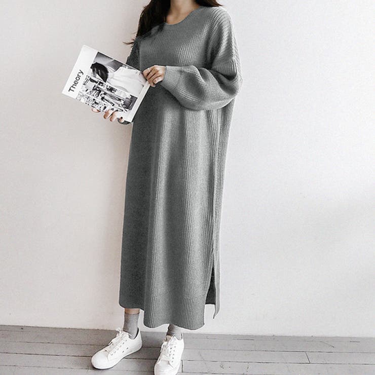 ロングワンピース ニットワンピース 長袖 ロング丈 品番 Dblw Doux Belle ドゥーベル のレディースファッション通販 Shoplist ショップリスト