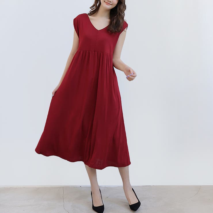 レッド | 新作 ワンピース ロングワンピース | Doux Belle 