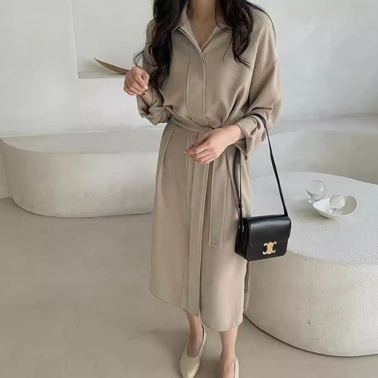 シャツワンピース ロング 長袖 | Doux Belle  | 詳細画像1 