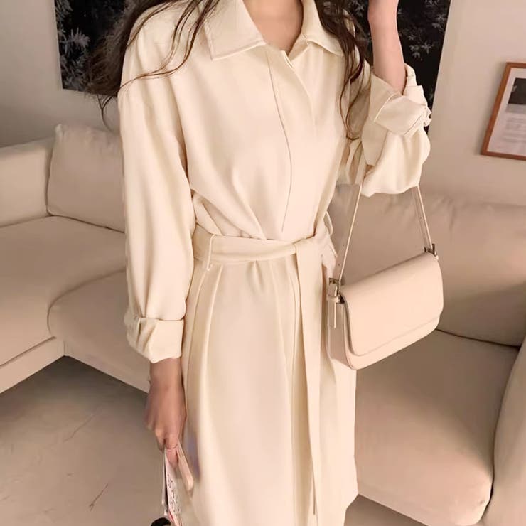 シャツワンピース ロング 長袖 | Doux Belle  | 詳細画像12 