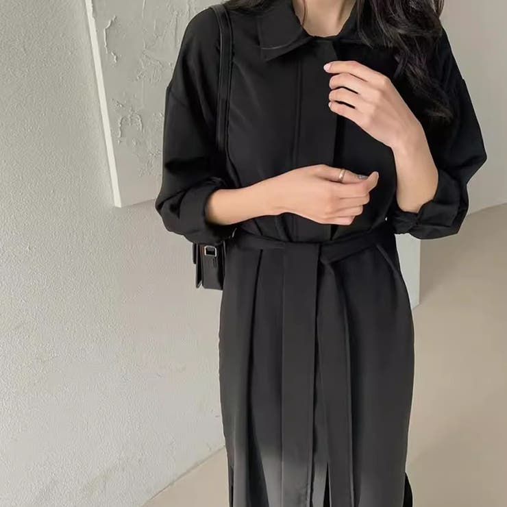 シャツワンピース ロング 長袖 | Doux Belle  | 詳細画像15 