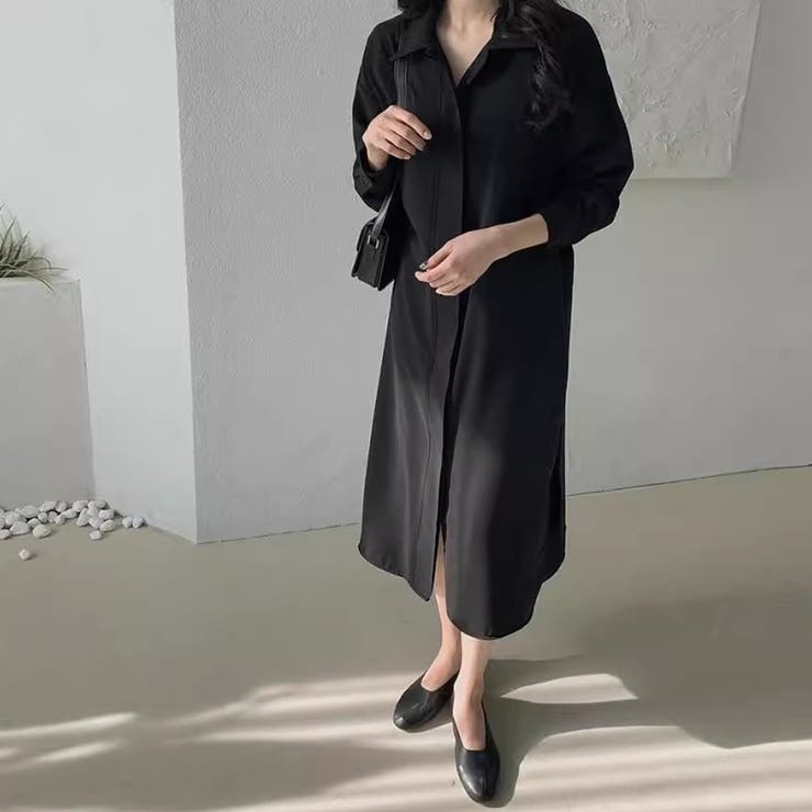 シャツワンピース ロング 長袖 | Doux Belle  | 詳細画像16 