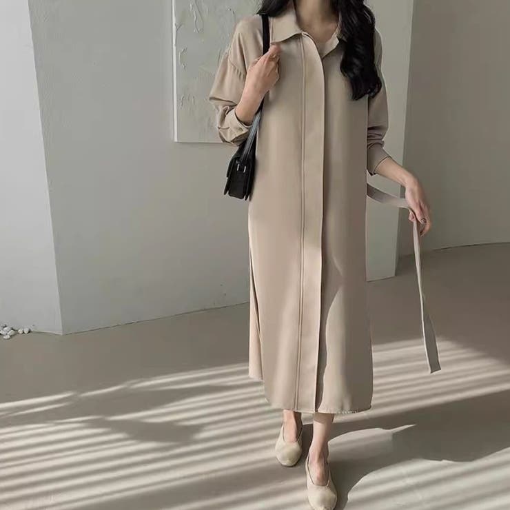 シャツワンピース ロング 長袖 | Doux Belle  | 詳細画像4 