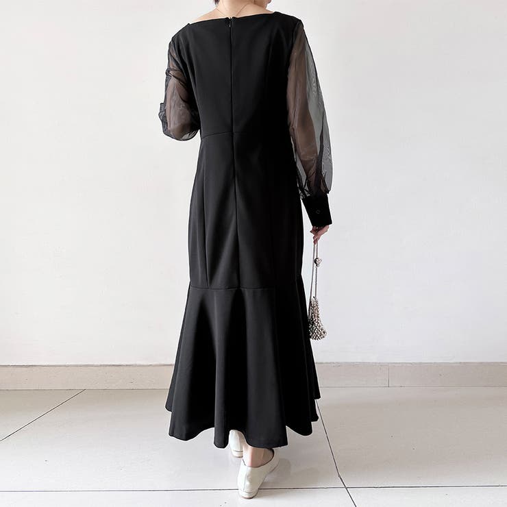 マーメイドシアーロングワンピース | Doux Belle  | 詳細画像12 