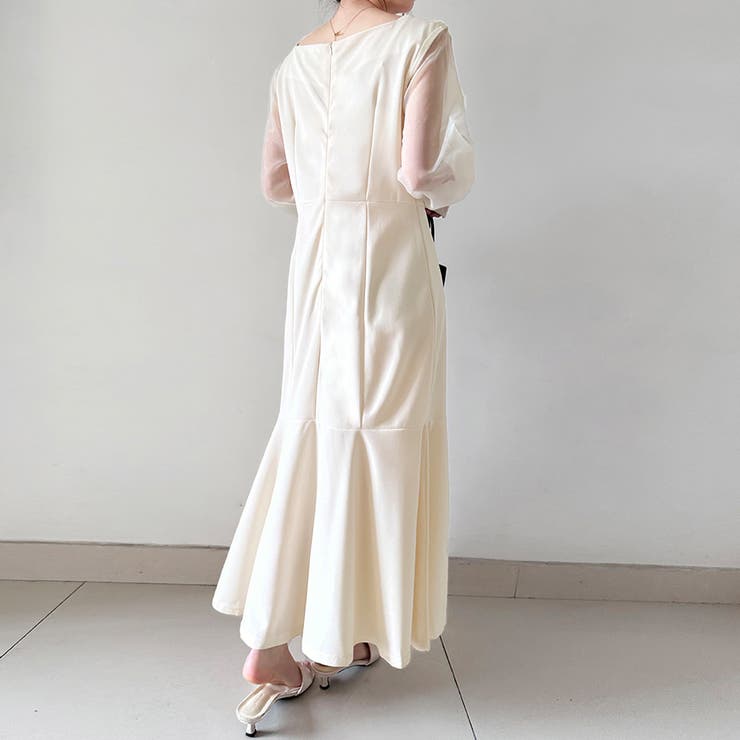 マーメイドシアーロングワンピース | Doux Belle  | 詳細画像5 