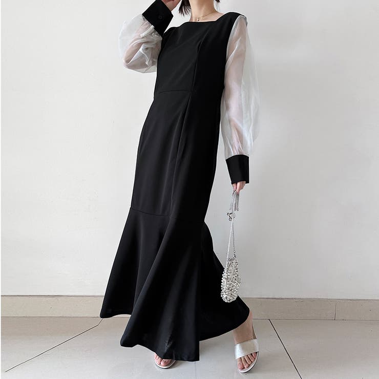 マーメイドシアーロングワンピース | Doux Belle  | 詳細画像7 