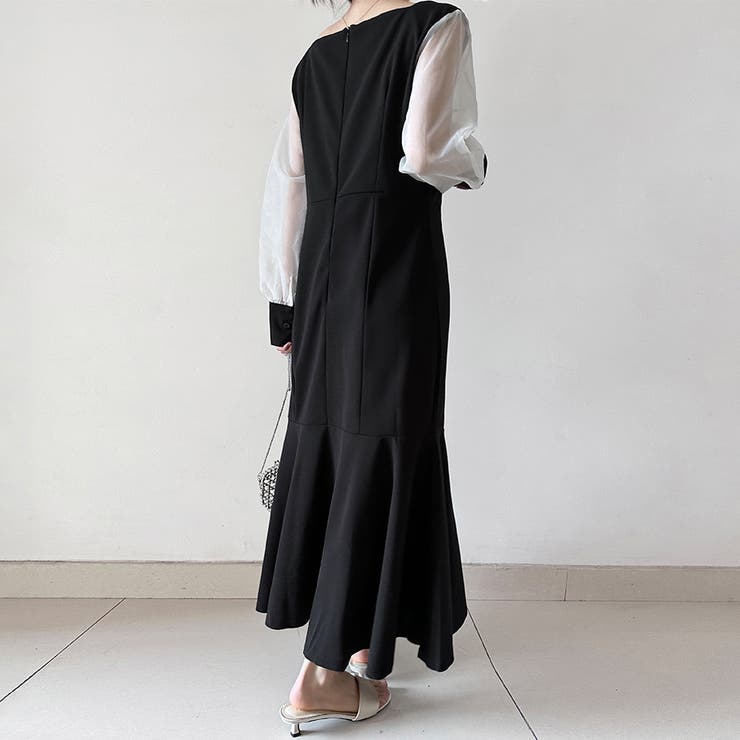 マーメイドシアーロングワンピース | Doux Belle  | 詳細画像9 