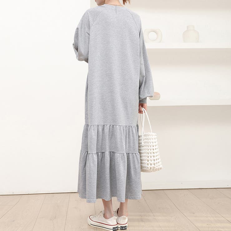 ラグラン袖ティアードワンピース | Doux Belle  | 詳細画像2 