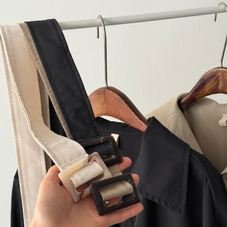 ショート丈ジャケット&ウエストベルト前開シャツワンピース | Doux Belle  | 詳細画像11 