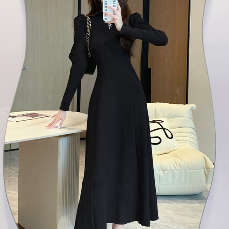 ハイネックフィットニットワンピース | Doux Belle  | 詳細画像10 