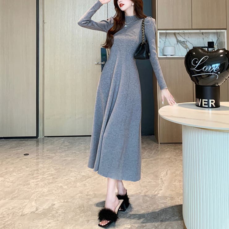 ハイネックフィットニットワンピース | Doux Belle  | 詳細画像4 