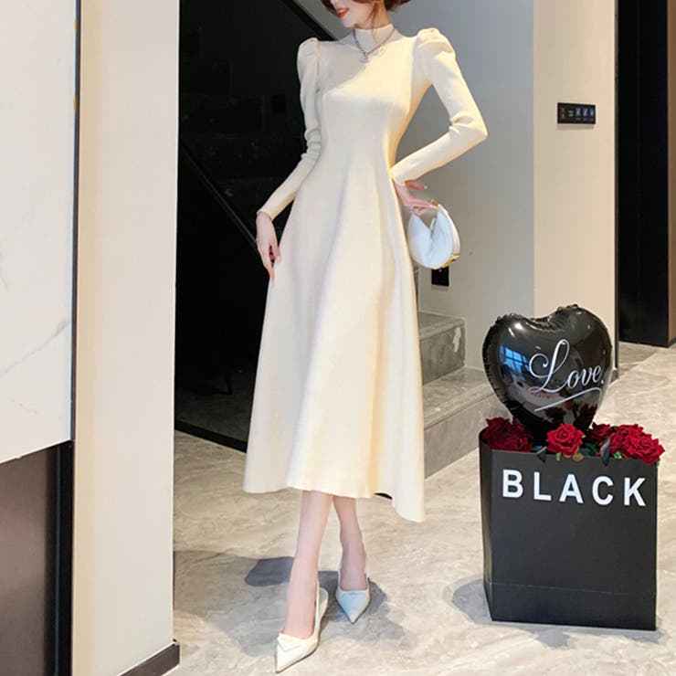 ハイネックフィットニットワンピース | Doux Belle  | 詳細画像7 