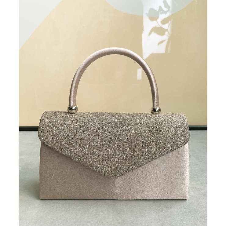 パーティーバッグ 2way ラメ入り ハンドバッグ 結婚式[品番