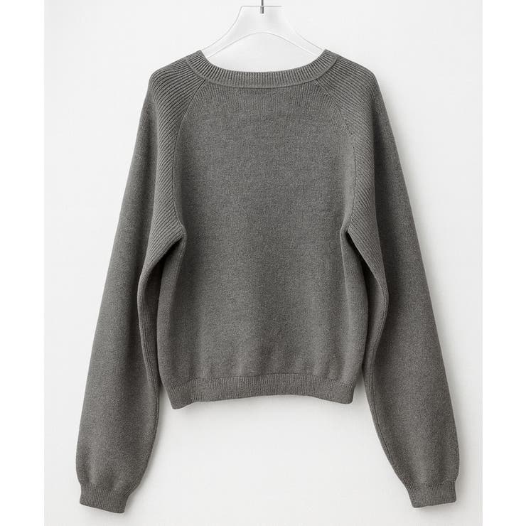 畦編みクルーネックニットプルオーバー | SAISON DE PAPILLON  | 詳細画像37 