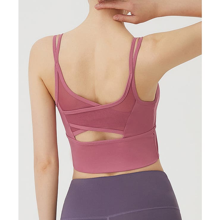 メッシュデザイン ブラトップ 3色セット 大きいサイズ レディース ブラトップ カップつきタンクトップ 花