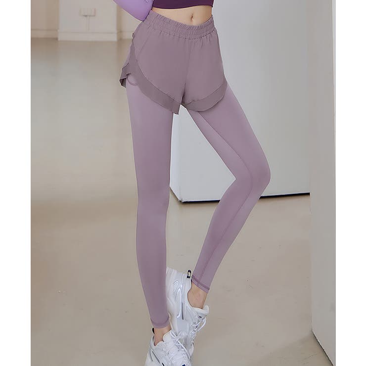 ハイウエス重ね着風ヨガレギンスパンツ | SEU | 詳細画像11 